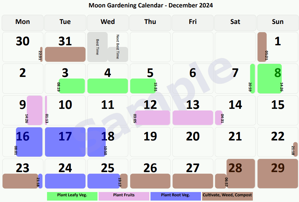 Sample Calendar